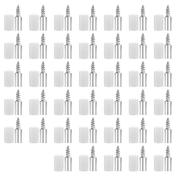 Crosses Tapping Screw with Rubber Sleeve Laminate Support Hardware Wardrobe Cabinet Glass Hard Nonslip Partition Nails