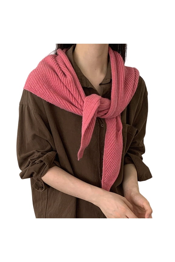 Crosses Weave Design Scarf Acrylic Fabric All Day Comfort Winter Accessory For Unisex Family Matching