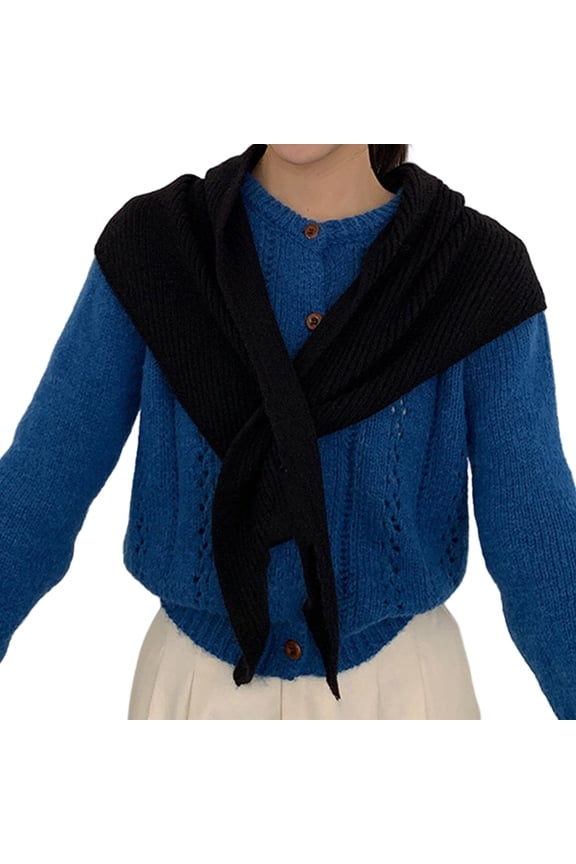 Crosses Weave Design Scarf Acrylic Fabric All Day Comfort Winter Accessory For Unisex Family Matching