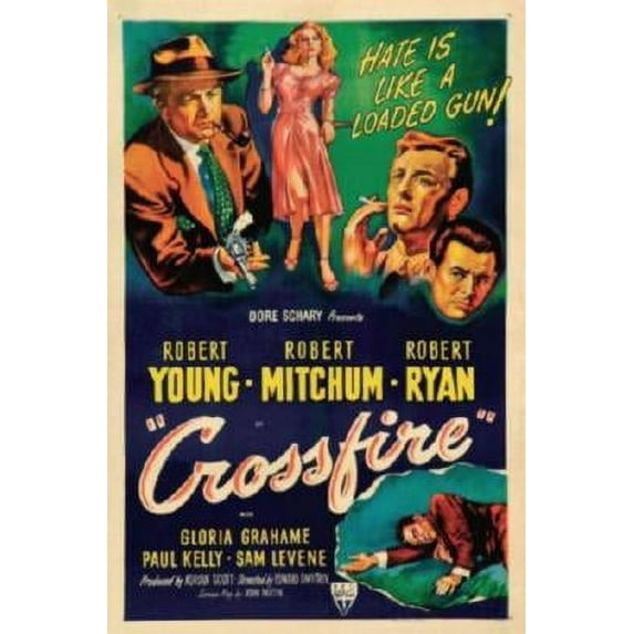 Crossfire Movie poster Metal Sign 8inx 12in Print on Metal 8x12 Square ...