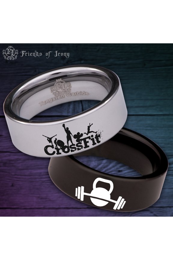 Crossfit Tungsten Carbide Ring