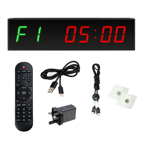 Crossfits Timer Countdown/Up Stopwatch, Wall Workout Timer with Remote for Gym