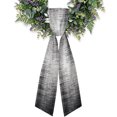 Crosshatch Grid Wreath Sash for Front Door 4.5