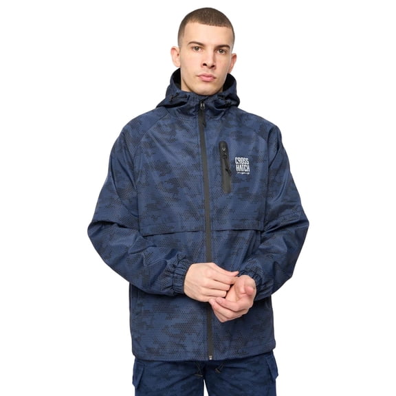 Crosshatch Mens Janscore All-Over Print Jacket