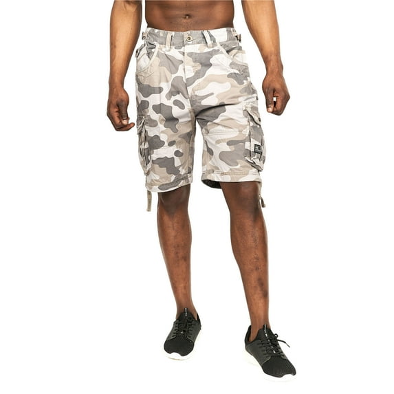Crosshatch Mens Jimster Camo Cargo Shorts