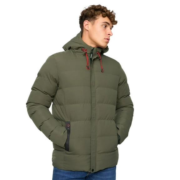 Crosshatch Mens Kampleys Embossed Padded Jacket