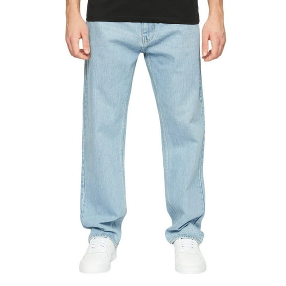 Crosshatch Mens Tillman Stone Wash Baggy Jeans