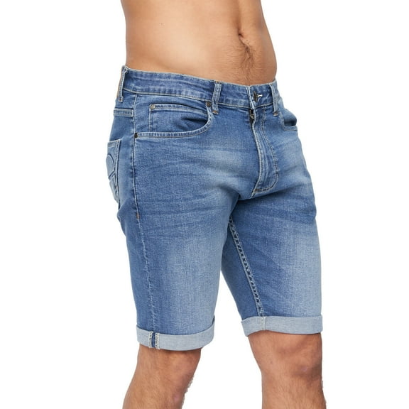Crosshatch Mens Tonwin Denim Embossed Shorts