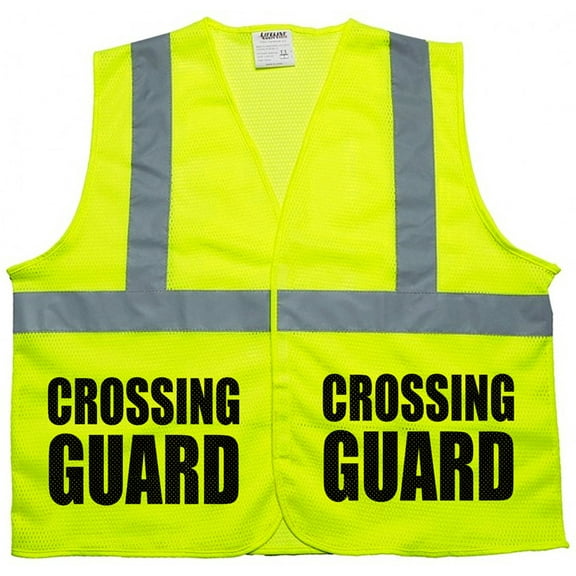 Crossing Guard Mesh vest, traffic safety vest, school safety, municipal safety