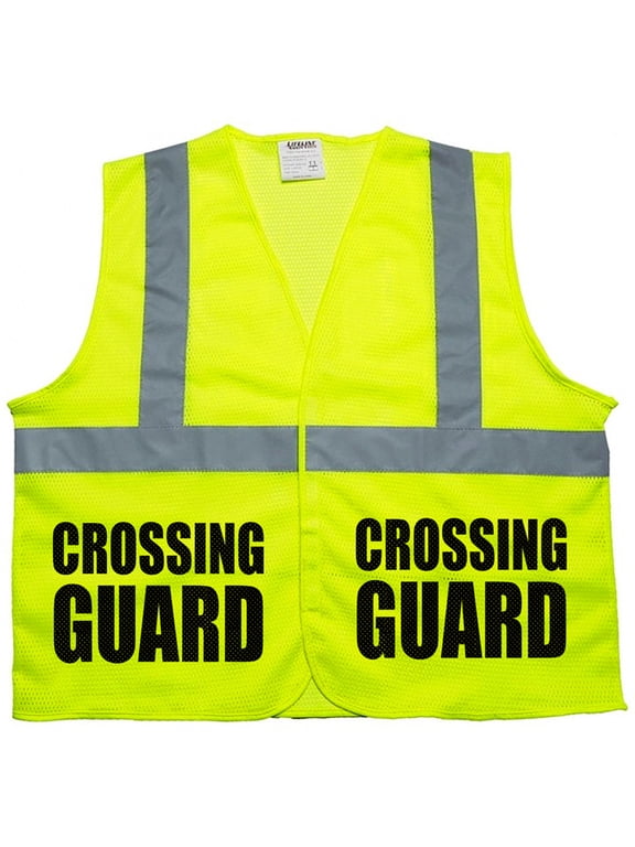 Crossing Guard Mesh vest, traffic safety vest, school safety, municipal safety