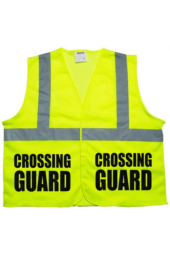 Crossing Guard Mesh vest, traffic safety vest, school safety, municipal safety