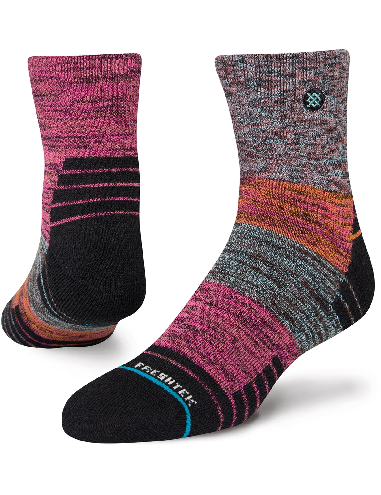 Crossing Paths Qtr Ankle Socks [Multi] - Walmart.com