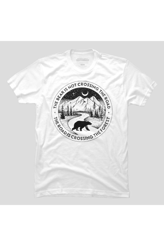 Crossing The Forest Abstract Nature Art Graphic T-shirt M2982774, Up to Size 5XL