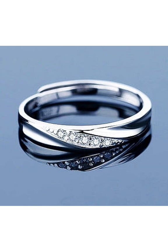 Crossing The Love River Intertwined Love Couple Ring