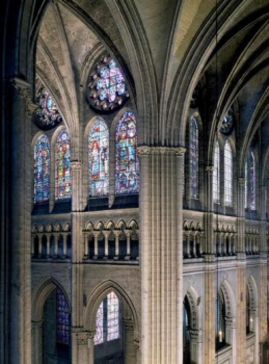 Crossing of Transept Interiors France Chartres Chartres Cathedral Canvas Art - (18 x 24)