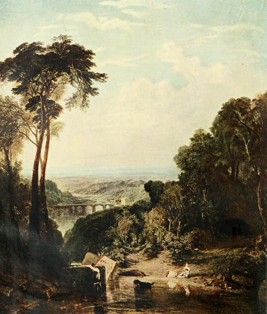 Crossing the Brook History of Painting 1895 Canvas Art - JMW Turner (24 x 36)