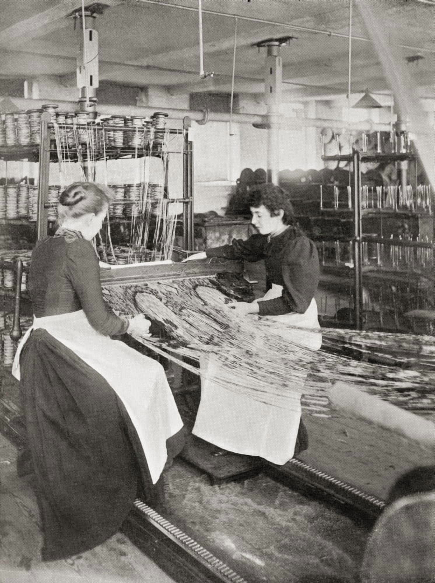 Crossleys Carpets Weaving Works Halifax Yorkshire England In The Late 19Th Century From Picturesque History Of Yorkshire Published C1900 Canvas Art - Ken Welsh Design Pics (24 x 34)