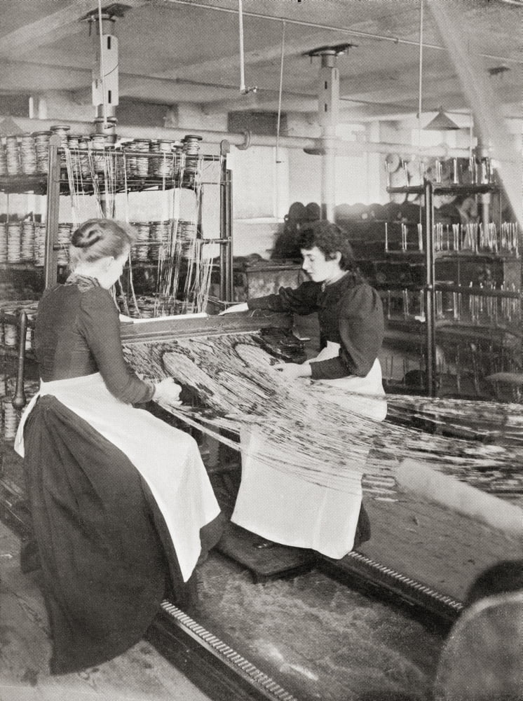 Crossleys Carpets Weaving Works Halifax Yorkshire England In The Late 19Th Century From Picturesque History Of Yorkshire Published C1900 Canvas Art - Ken Welsh Design Pics (12 x 17)