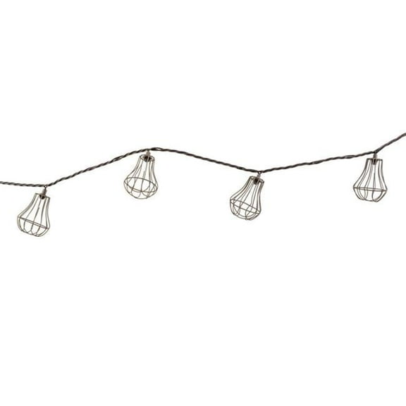 Crosslight ISS1600261G Solar Metal Caged String Lights