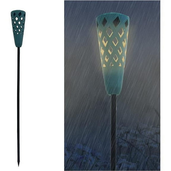 Crosslight M-CA222 Porcelain Torch Solar Light, Pack of 2