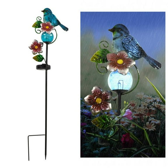 Crosslight SSS1800230E-B Cardinal & Blue Jay Solar Light Garden Stake