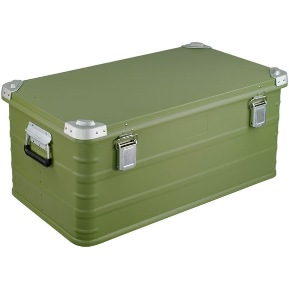 Crossover Aluminum Overland Storage, Trunk, Metal Cargo Case, Storage Box (95L Large, Green)