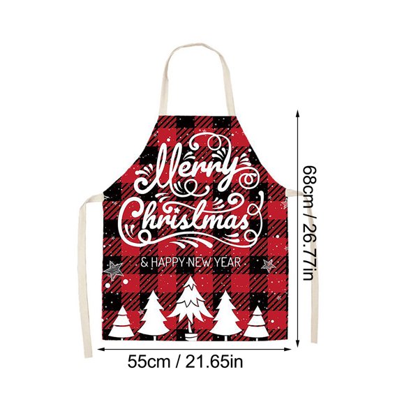 Crossover Apron Grilling Apron Kids Apron Christmas Kitchen Cooking Aprons Plaid Aprons Adjustable Buffalo Plaid Baking Apron