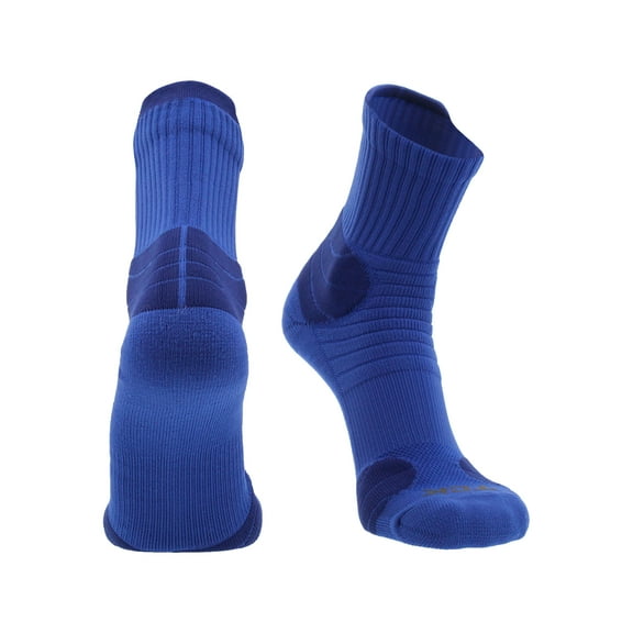 Crossover Basketball Socks Quarter Length (Royal, Medium)