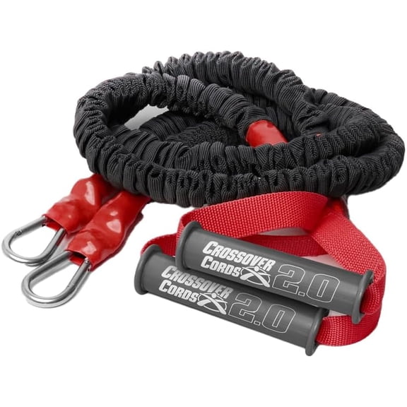 Crossover Cords - Shoulder Resistance/Exercise Bands - Perfect for Warmups, Arm Care, Rotator Cuff Exercise or Physical Rehab from Injury - One Set of 2 Cords
