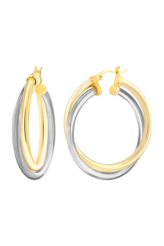 Crossover Lucite Hoops