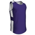 thumbnail image 1 of Crossover Reversible Basketball Jersey, Adult Large, Purple and White, 1 of 1