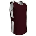 thumbnail image 1 of Crossover Reversible Basketball Jersey, Adult X-Large, Maroon and White, 1 of 1