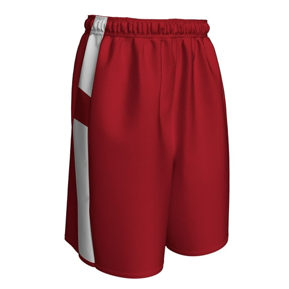 Crossover Reversible Basketball Shorts, Men's X-Large, Scarlet and White