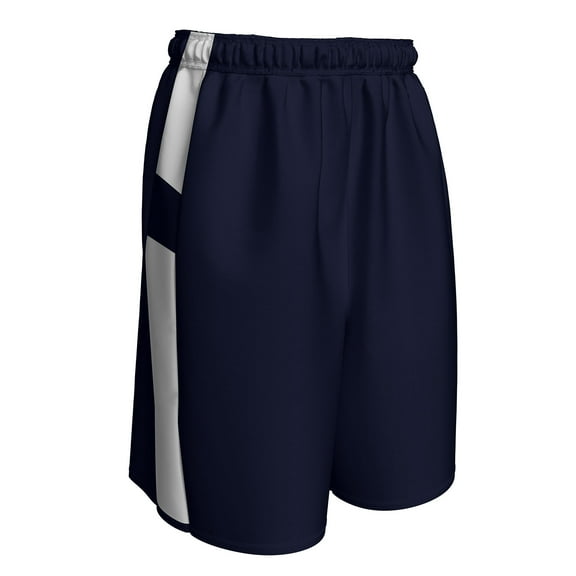 Crossover Reversible Basketball Shorts, Women's Large, Navy and White