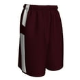 thumbnail image 1 of Crossover Reversible Basketball Shorts, Youth Medium, Maroon and White, 1 of 1