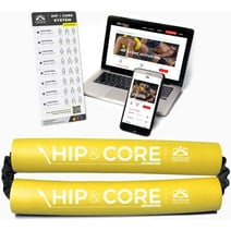 Crossover Symmetry Hip & Core System - Loop Resistance Home Workout Bands to Stretch and Strengthen Legs, Butt, Hips, Thighs and Glutes, Includes Online Exercise & Training Guide - Light