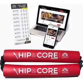 Crossover Symmetry Hip & Core System - Loop Resistance Home Workout Bands to Stretch and Strengthen Legs, Butt, Hips, Thighs and Glutes, Includes Online Exercise & Training Guide - Medium