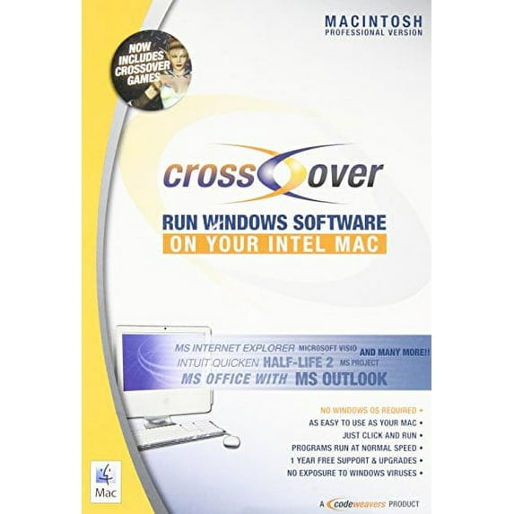 Crossover- run windows on your intel mac