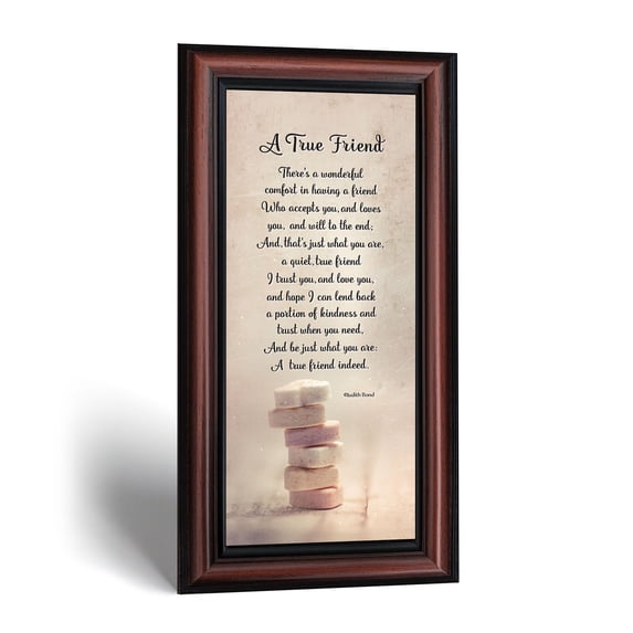 Friendship Poem Picture Frame, Meaningful Gift for Longtime Friends