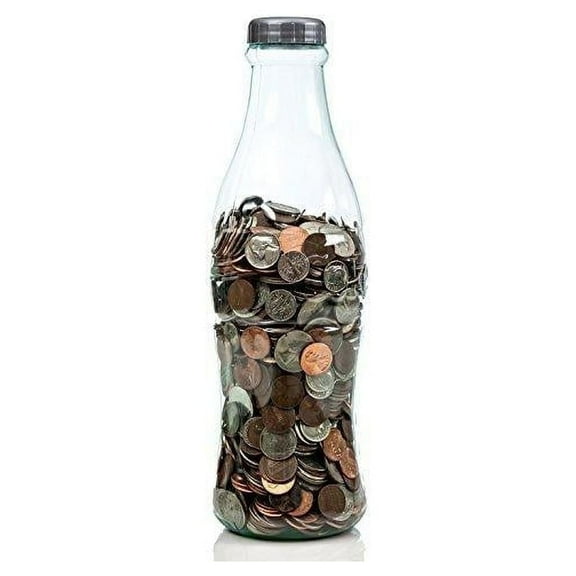 Coca-Cola Coke 12 Inch Bottle Bank for Storing and Saving Coins