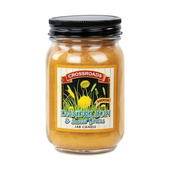 Crossroads Dandelion & Sweet Grass Pint Candle, 12 Oz