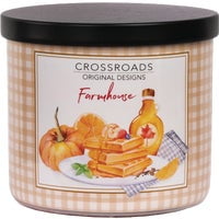 Crossroads Original Designs 15 Oz. Wrapped Jar Candle - Pack of 2 Pro Bulk Pack