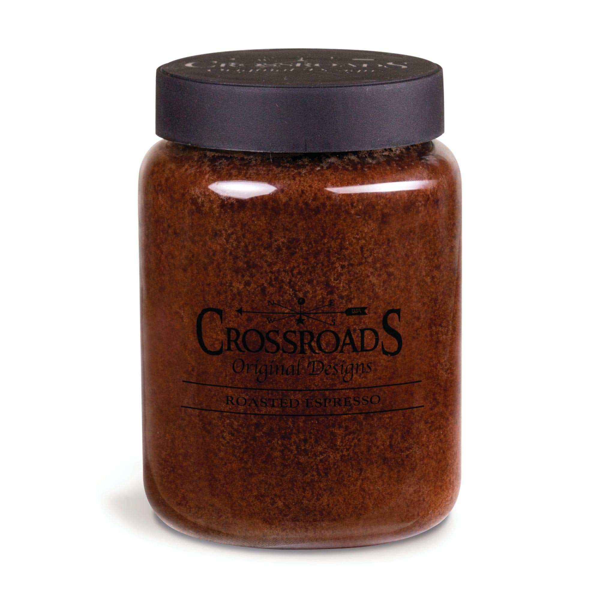 Roasted Espresso Scented Brown Jar Candle with Vanilla and Coconut
