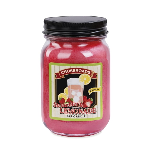 Crossroads Strawberry Lemonade Pint Candle, 12 Oz