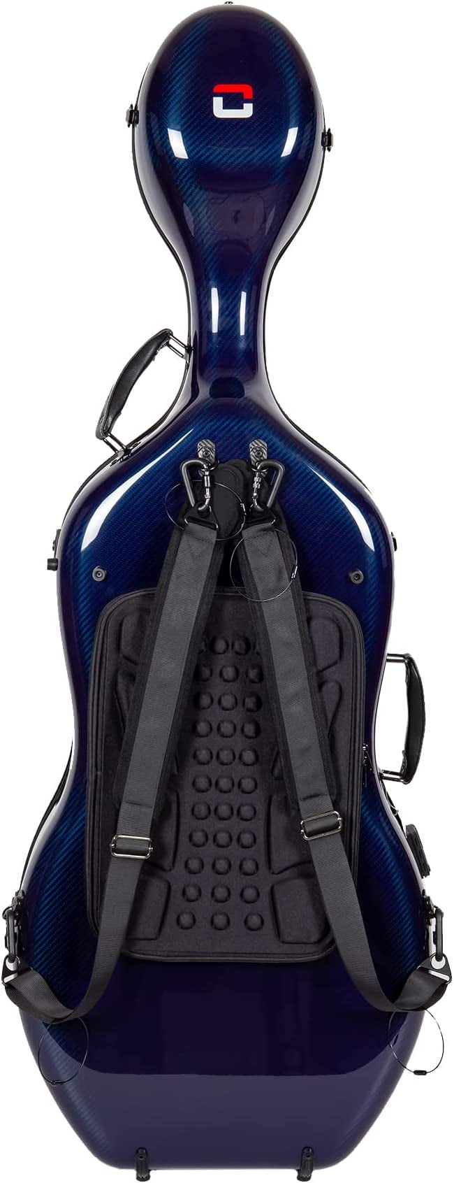 Crossrock 100% Carbon Fiber Case fits 4/4 Full-Size Cello, 7 Lb Lightweight