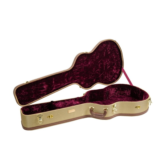 Crossrock 12 Frets OM Guitar Case,Fabric Multi-layer Wood Martin 000 Guitar Case