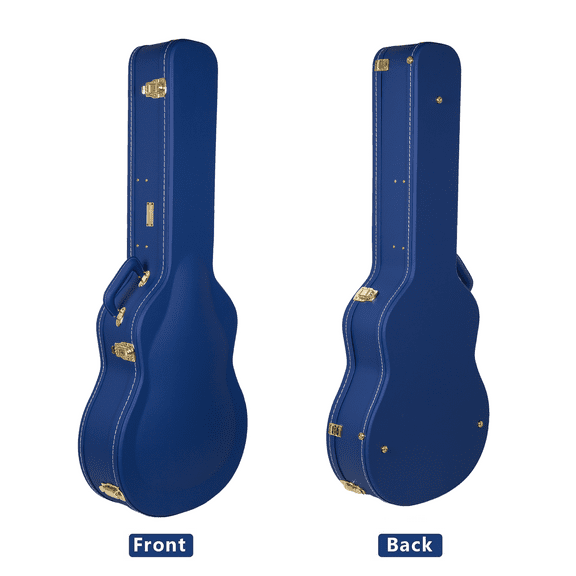 Crossrock 17 Jazz Guitar Case for Archtop Hollow-Body Guitars Fits Gibson L5/ES-300/ ES 350T, Epiphone Broadway -Vibrant Blue (CRW520JA17VB)