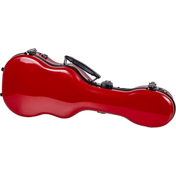 Crossrock 23" Deluxe Portable Concert Ukulele Hard Case Fiberglass with Backpack Strap