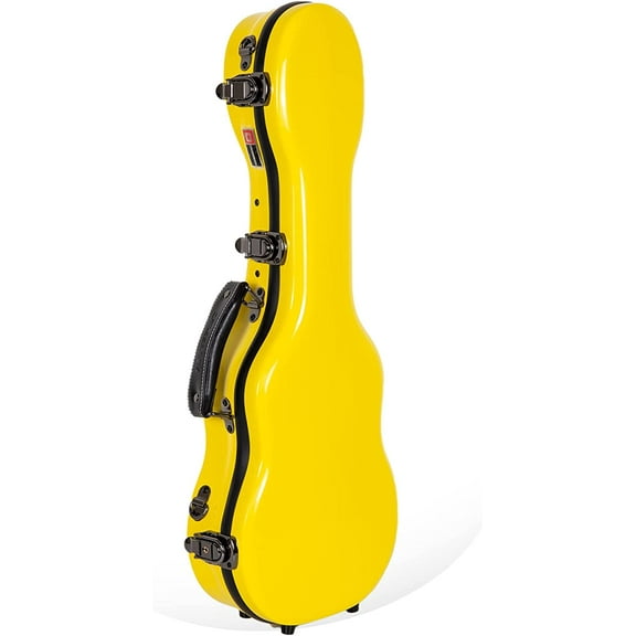 Crossrock 23" Deluxe Portable Concert Ukulele Hard Case Fiberglass with Backpack Strap
