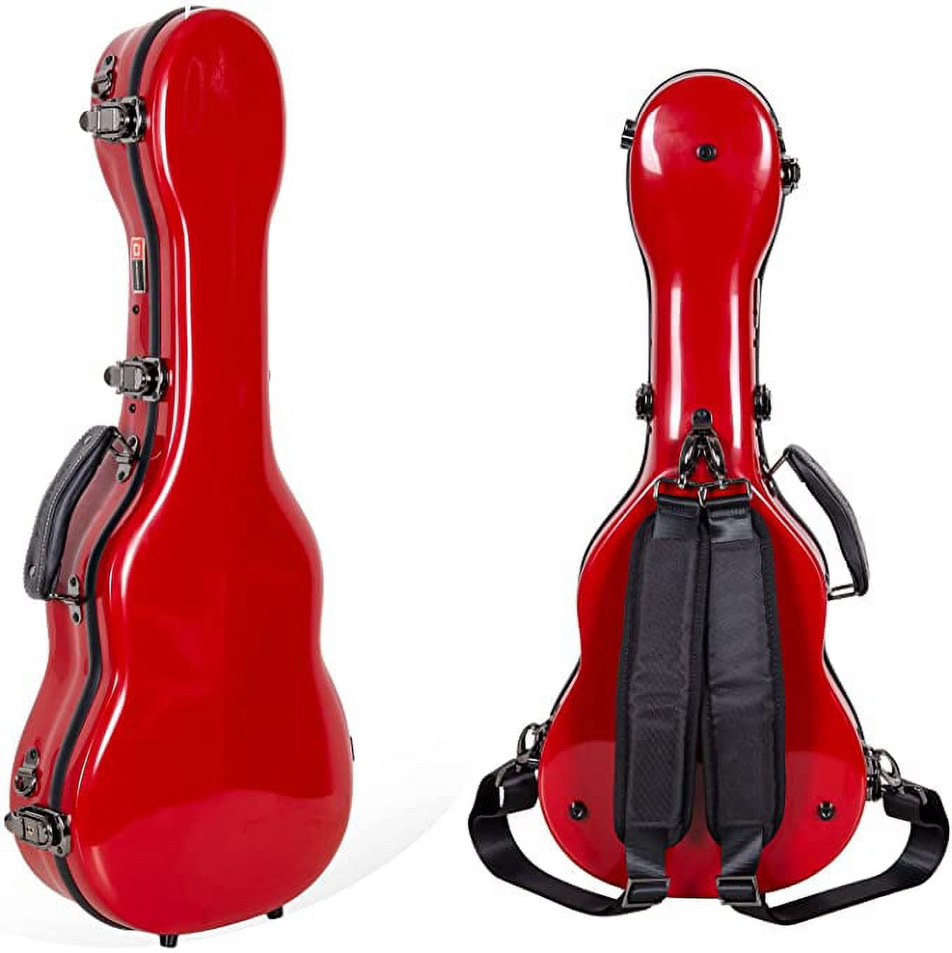Crossrock 30 inch Deluxe Protable Baritone Ukulele Hard Case with Backpack Strap